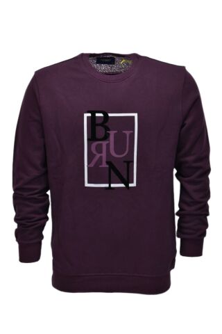 Erkek Baskılı Spor Sıfır Yaka Sweatshirt R2202 BGL-ST03189