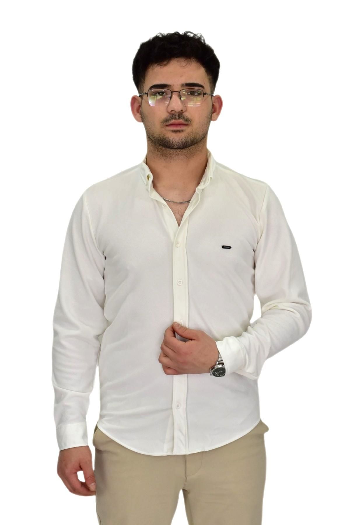 Erkek Likralı Spor Silim Fit Gömlek BGL-ST04332