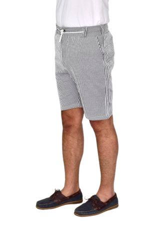 Erkek Çizgili Cepli Likralı Şort BGL-ST04624