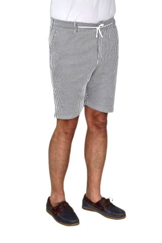 Erkek Çizgili Cepli Likralı Şort BGL-ST04624