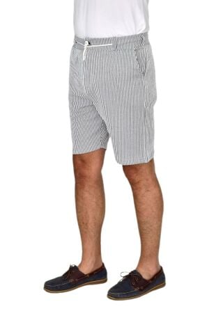 Erkek Çizgili Cepli Likralı Şort BGL-ST04624