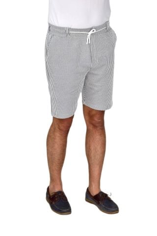 Erkek Çizgili Cepli Likralı Şort BGL-ST04624