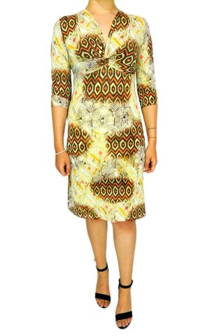 Kadın Truvakar Kol Çiçekli Elbise PROTO66953