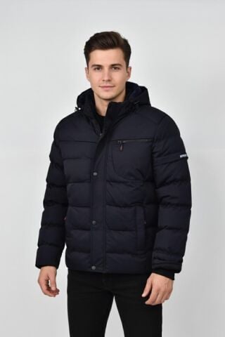 Erkek Kapüşonlu İç Kürklü Spor Mont 99528 BGL-ST04880