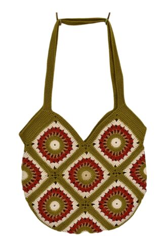 El Örgüsü Motif Desenli İçi Astarlı Omuz Çanta BGL-ST04724