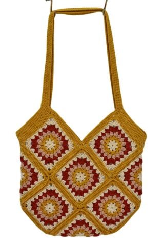 El Örgüsü Motif Desenli İçi Astarlı Omuz Çanta BGL-ST04724