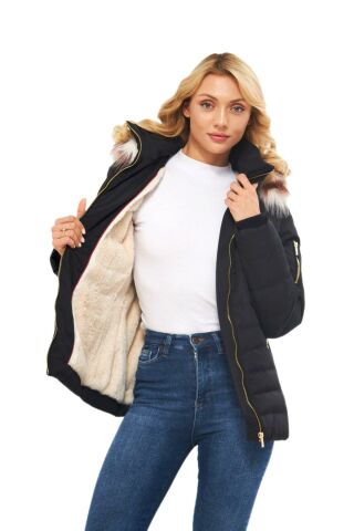 Kadın Spor Kapüşonlu Mont  M5301 BGL-ST03225