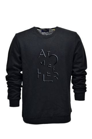 Erkek Baskılı Spor Sıfır Yaka Sweatshirt R2206 BGL-ST03190