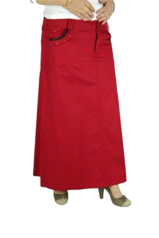 Kadın Kanvas Uzun Etek MNLS87001