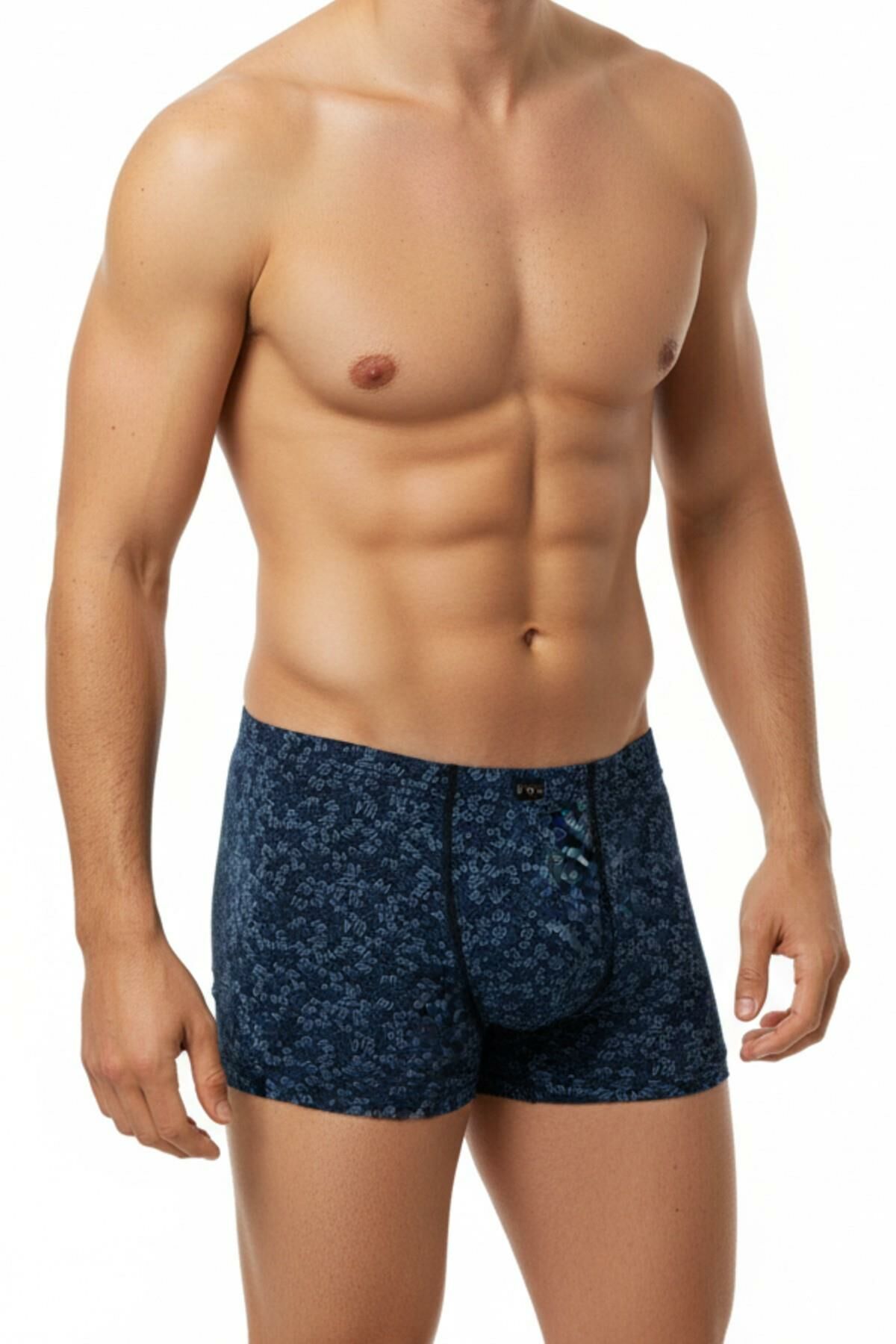 Erkek Likralı Baskı Desenli Boxer  BGL-ST05008