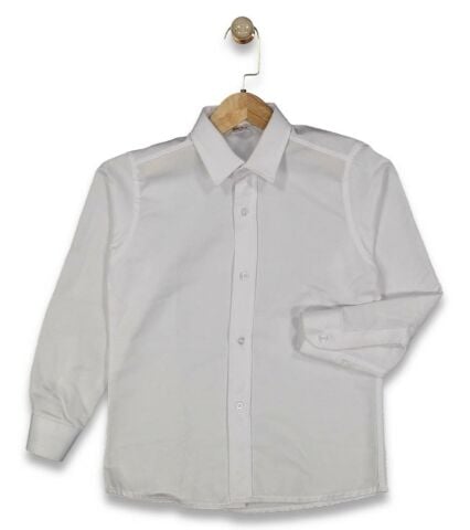 Erkek Çocuk Beyaz Uzun Kol Gömlek BGL-ST04547