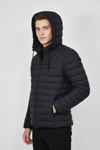 Erkek Kapüşonlu Spor Mont Regular Fit 3019 BGL-ST04897