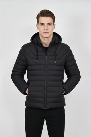 Erkek Kapüşonlu Spor Mont Regular Fit 3019 BGL-ST04897