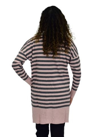 Kadın Çizgili Oversize Kazak BGL-ST04083