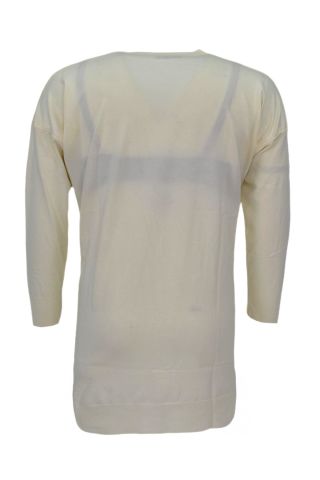 Kadın Taşlı Baklava Desen Oversize Kazak BGL-ST04084