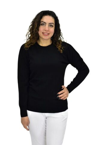 Kadın Sıfır Yaka Spor Kazak BGL-ST04085