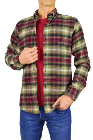 Erkek Silim Fit Ekose Oduncu Gömlek BGL-ST01711