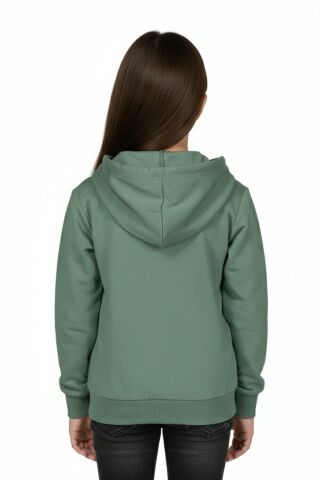 Kız Çocuk Fermuarlı Kapüşonlu Sweatshirt BGL-ST05275