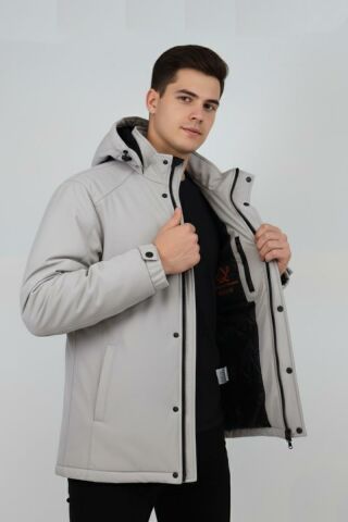 Erkek Kapüşonlu Spor Mont Regular Fit 3013 BGL-ST04908