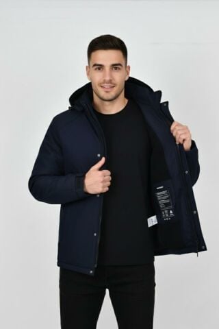 Erkek Kapüşonlu Spor Mont Regular Fit 3013 BGL-ST04908