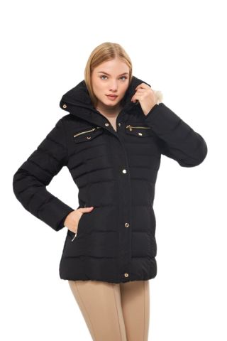 Kadın Büyük Beden Spor Kapüşonlu Mont  M5303 BGL-ST03228