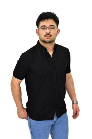 Erkek Büyük Beden Gömlek Yaka Düğmeli Tişört BGL-ST04525