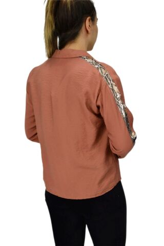 Kadın Kol Omuz Işlemeli Gömlek B6395 BGL-ST02545