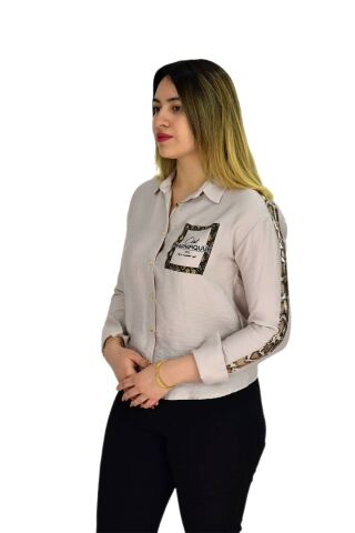 Kadın Kol Omuz Işlemeli Gömlek B6395 BGL-ST02545
