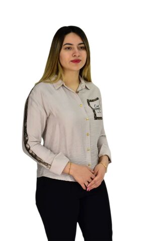 Kadın Kol Omuz Işlemeli Gömlek B6395 BGL-ST02545