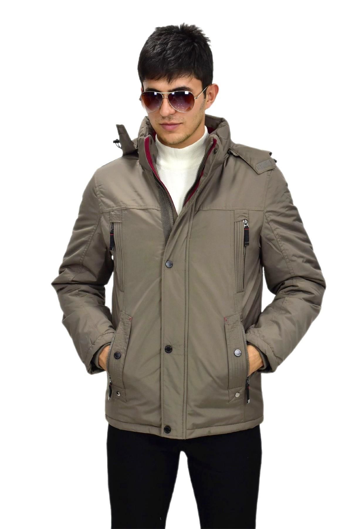 Erkek Spor Kapüşonlu Mont  M3306 BGL-ST03230