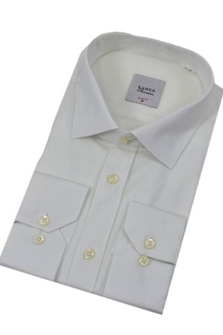 Erkek Slim Fitt Likralı Uzun Kol Kulplu Gömlek 2358 BGL-ST04384