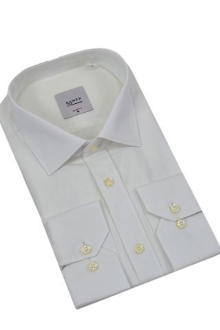 Erkek Slim Fitt Likralı Uzun Kol Kulplu Gömlek 2358 BGL-ST04384