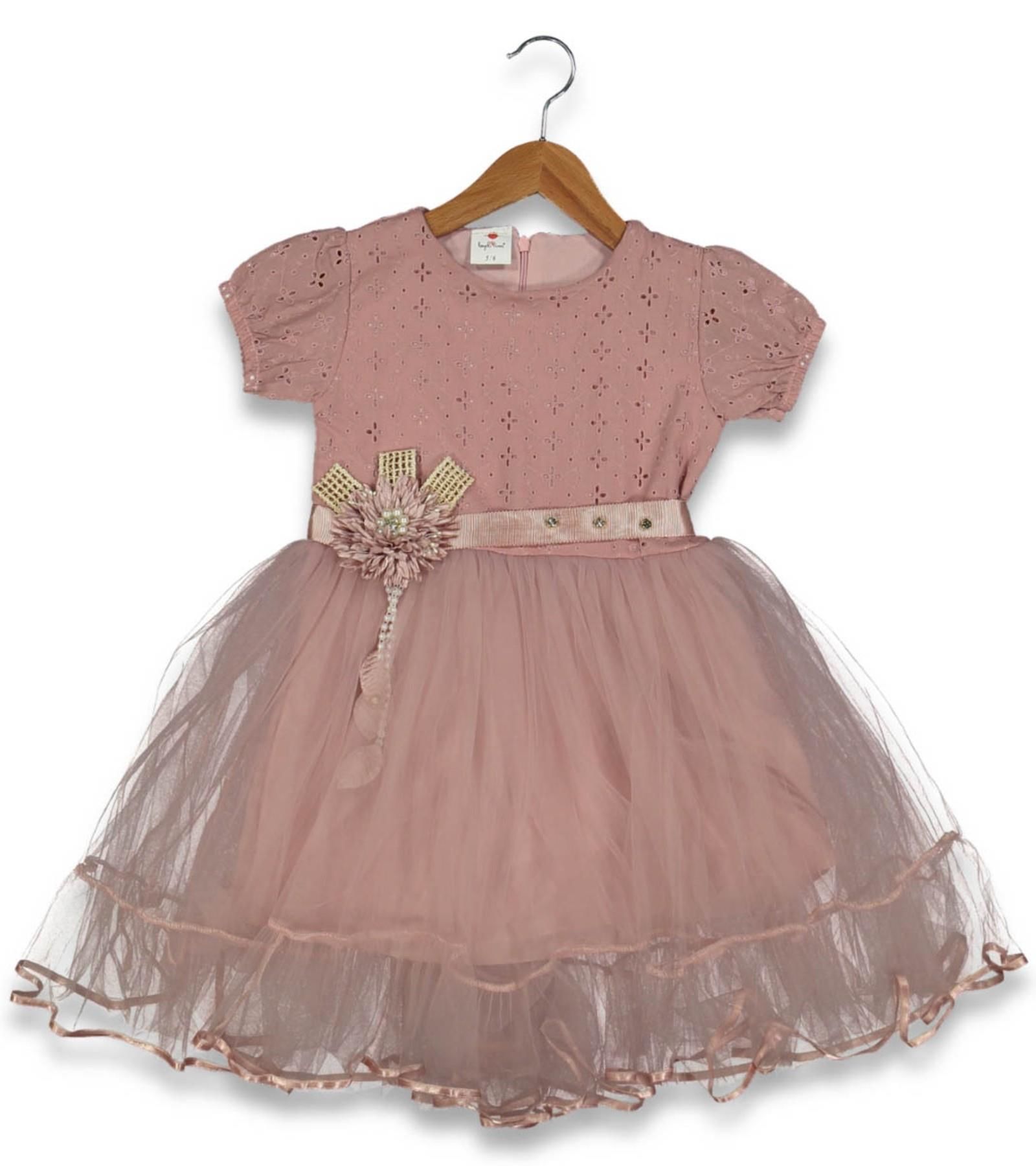 Kız Çocuk Brodeli Tül Elbise BGL-ST04441