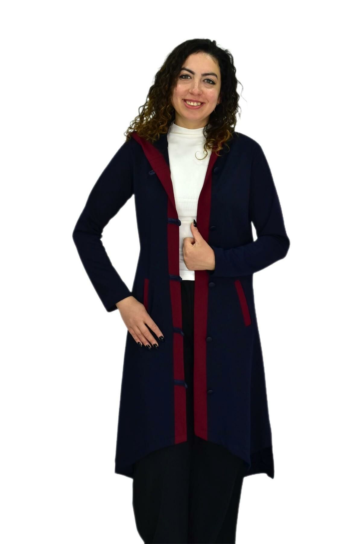 Kadın Kapşonlu Kap Kombinli N063