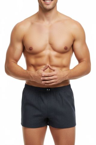 Erkek Penye Baskı Desenli Boxer  BGL-ST05011