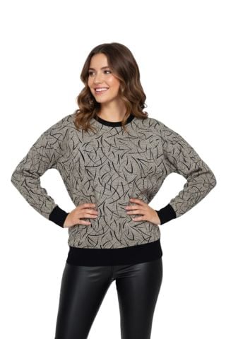 Kadın Yumoş Sıfıryaka Sweatshirt BGL-ST05147