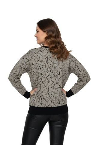 Kadın Yumoş Sıfıryaka Sweatshirt BGL-ST05147