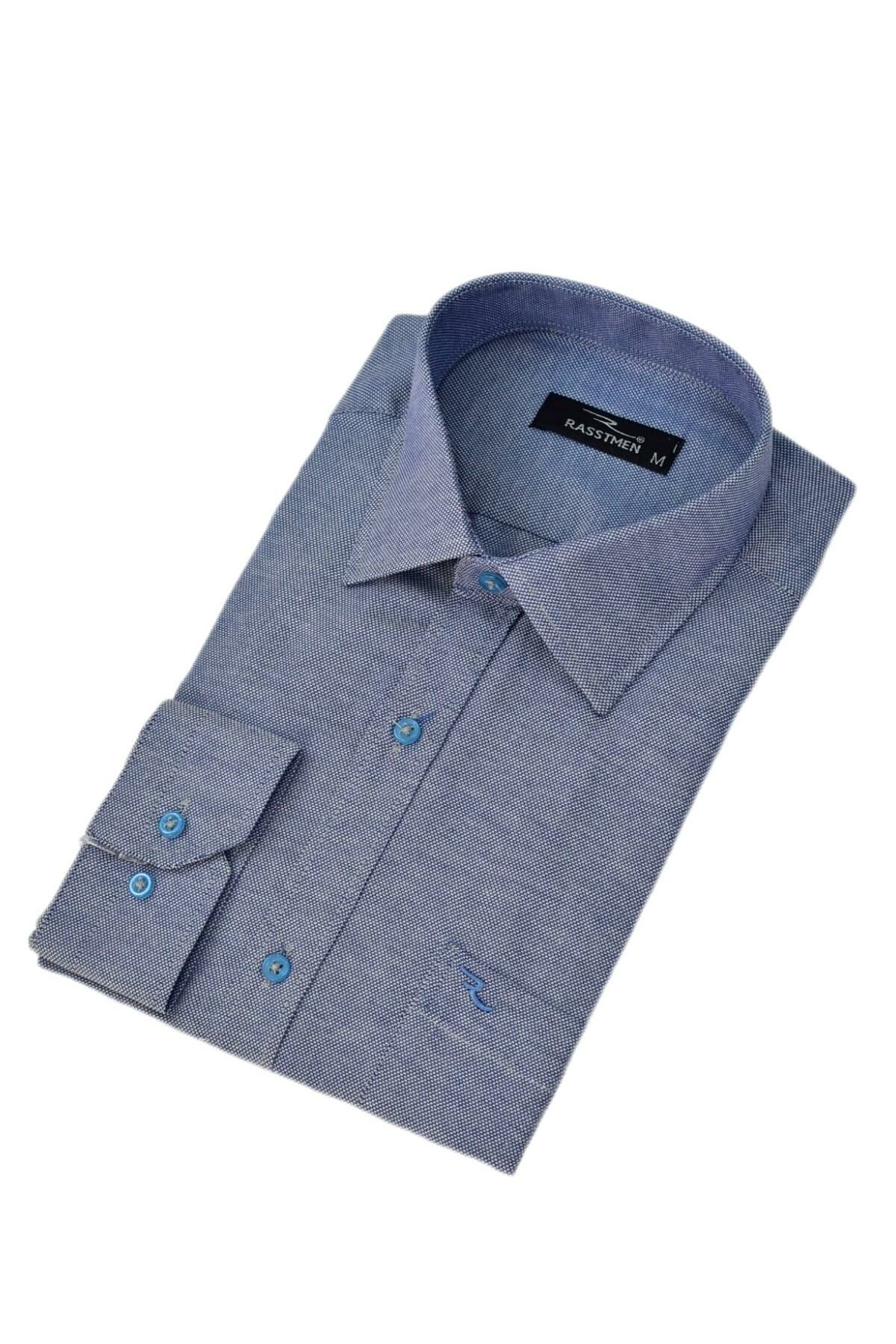 Erkek Klasik Tek Cepli Uzun Kol Gömlek BGL-ST04568