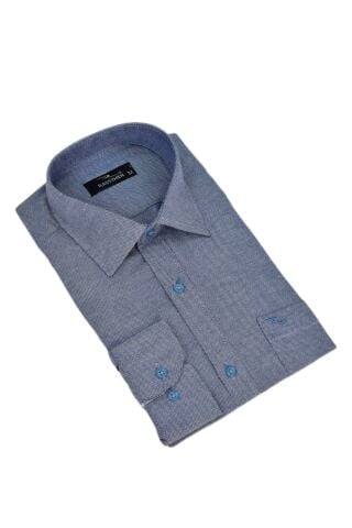 Erkek Klasik Tek Cepli Uzun Kol Gömlek BGL-ST04568