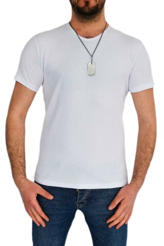 Erkek Sıfır Yaka Tişört T-523 BGL-ST01833