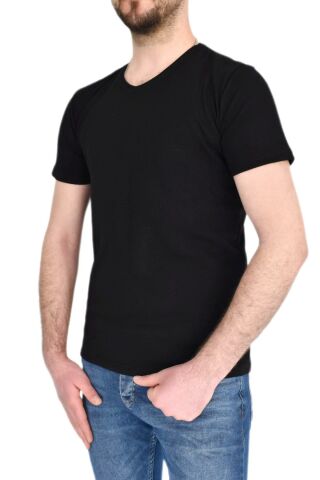 Erkek Sıfır Yaka Tişört T-523 BGL-ST01833
