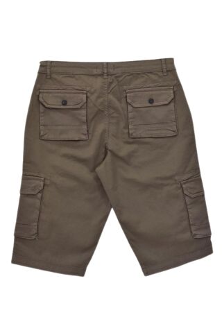 Erkek Kargo Cepli Kanvas Kapri Şort BGL-ST04736