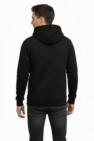 Erkek Büyük Beden Kapüşonlu Fermuarlı Sweatshirt 6549 BGL-ST05012