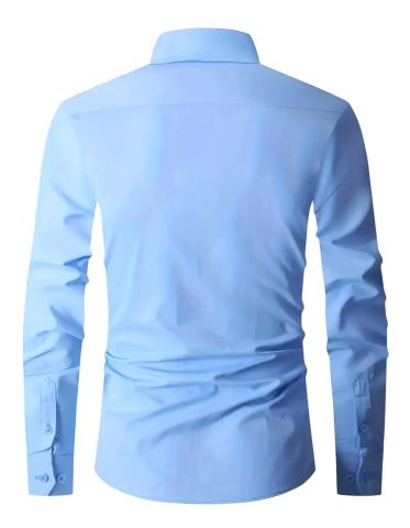 Erkek Klasik Tek Cepli Uzun Kol Gömlek BGL-ST04544