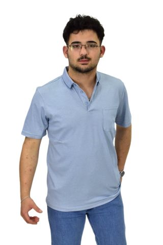 Erkek Polo Yaka Cepli Merserize Tişört 6270 BGL-ST04535