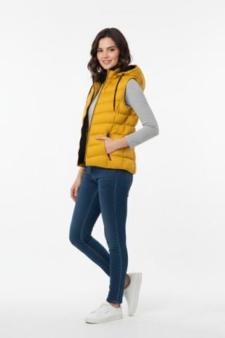 Kadın Kapüşonlu Spor Yelek 5000 BGL-ST04894