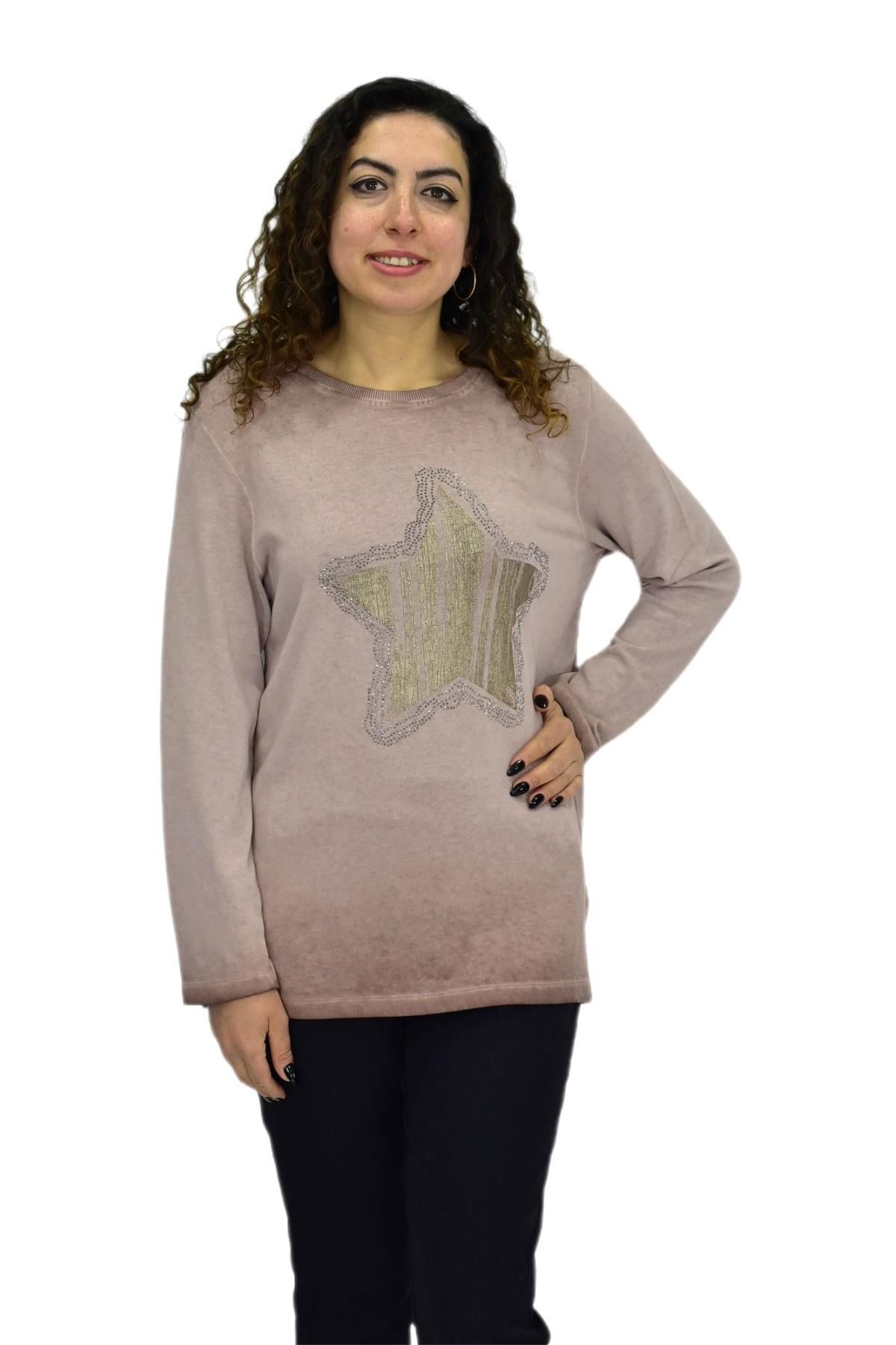 Kadın Pamuk İtalyan Kazak 4548 BGL-ST04092