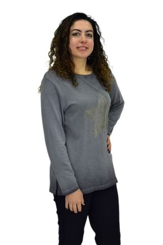 Kadın Pamuk İtalyan Kazak 4548 BGL-ST04092