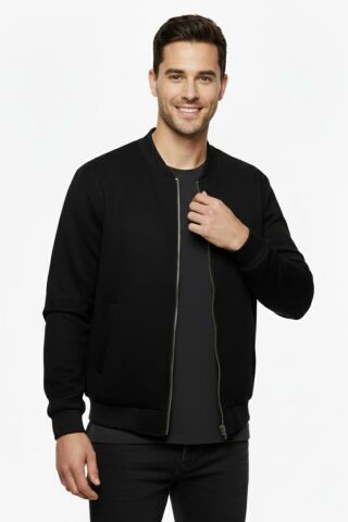 Erkek Regular Fit Mevsimlik Hakim Yaka Süet Spor Mont BGL-ST05014