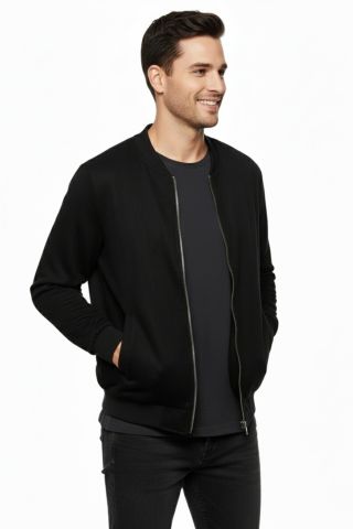 Erkek Regular Fit Mevsimlik Hakim Yaka Süet Spor Mont BGL-ST05014